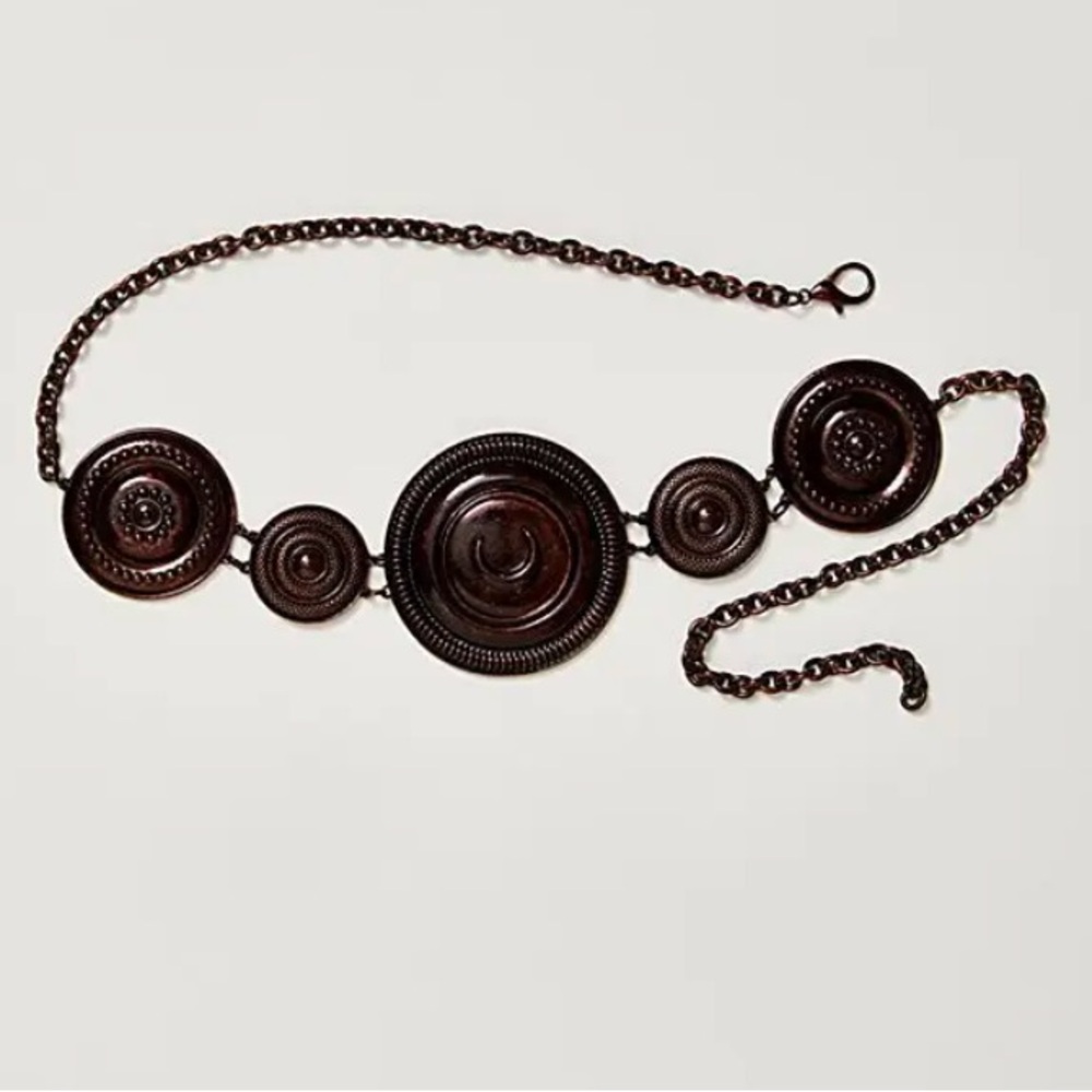 FREE PEOPLE Bohemian Armor Chain Belt